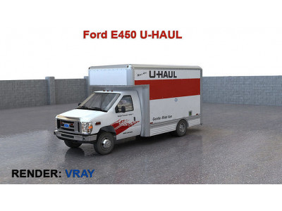 Ford E450 U-HAUL 3D model