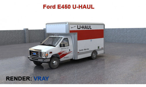Ford E450 U-HAUL 3D model