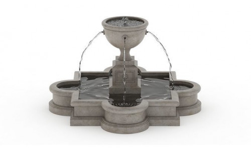 Fountain 04 PBR Realistic Low-poly 3D model
