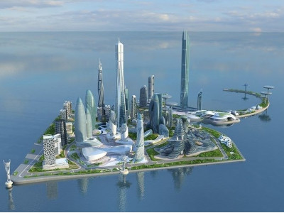 Future city 3D model