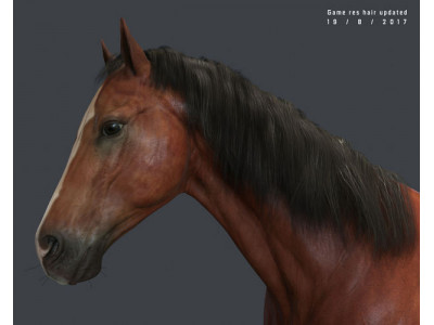 Game Horse up Low-poly 3D model