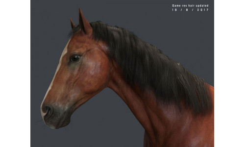 Game Horse up Low-poly 3D model