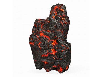 Game Ready Lava Rock 01 Low-poly 3D model