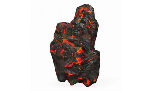Game Ready Lava Rock 01 Low-poly 3D model
