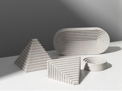 Geometric Tabletop Accessories 3D model
