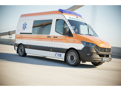 German Ambulance van 3D model