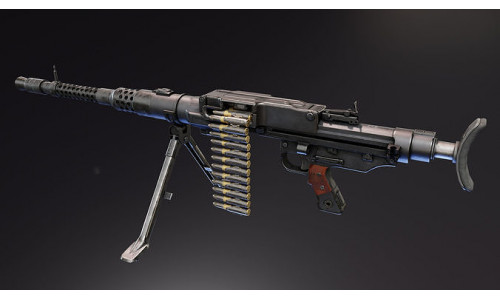 German MG131 Heavy Machine Gun Low-poly 3D model