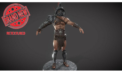Gladiator Murmillo 2023 Low-poly 3D model