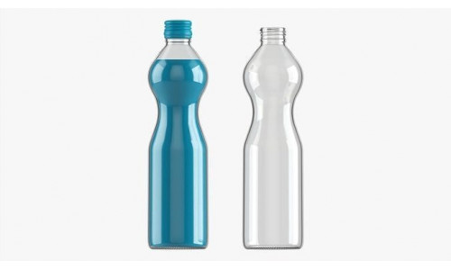 Glass soft drink soda water bottle 06 3D model
