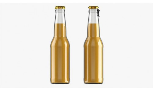 Glass soft drink soda water bottle 22 3D model