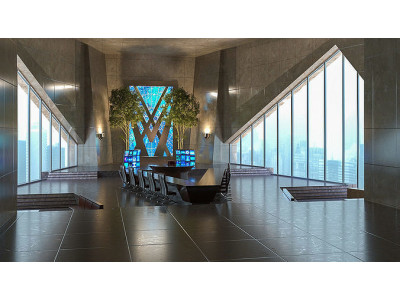 Global Governance meeting room 3D model