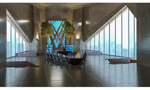 Global Governance meeting room 3D model
