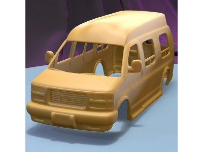 GMC SAVANA CARGO VAN 1997 PRINTABLE CAR BODY 3D print model