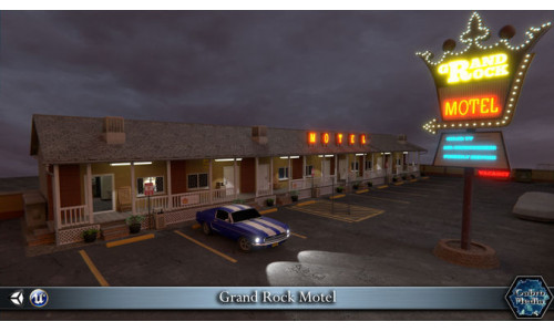 Grand Rock Motel Low-poly 3D model