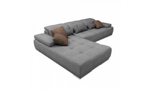 Gray sofa Low-poly 3D model