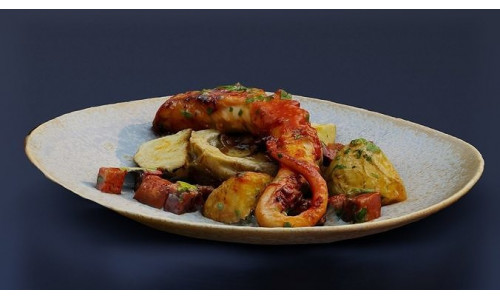 GRILLED OCTOPUS FOOD GAME READY Low-poly 3D model