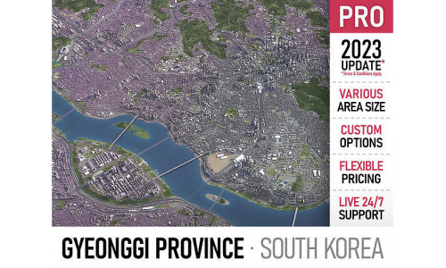 Gyeonggi Low-poly 3D model