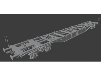 H0 1-87 scale Sgnss container car 3D print model