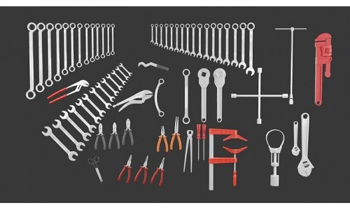 Hand Tools Pack Low-poly 3D model