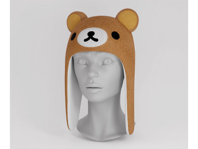 Hat - Kawaii Bear Funny Cartoon Stylized Metaverse Low-poly 3D model