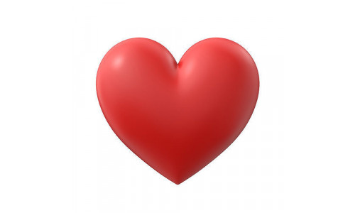 Heart Simple  Low-poly 3D model