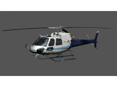 Helicopter  Low-poly 3D model