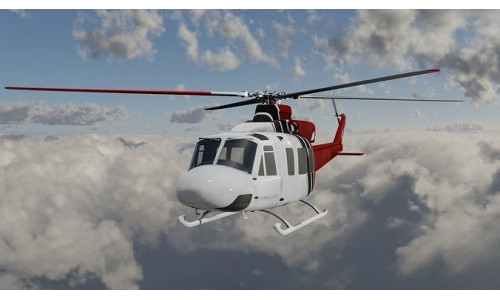 HELICOPTER GAME READY 3D MODEL Low-poly 3D model