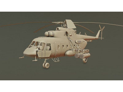 Helicopter Mi-8 AMTSH  3D print model
