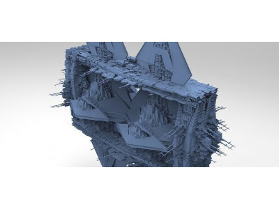 Hellraiser Cube Space station Huge 14 3D model