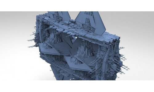Hellraiser Cube Space station Huge 14 3D model