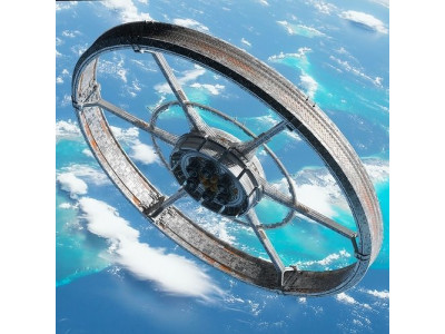 High Detail Orbital Centrifuge Station - C4D Octane 3D model