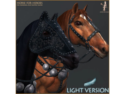 Horse for Heroes Light Version Low-poly 3D model