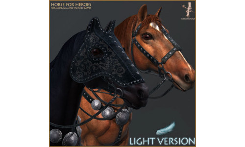 Horse for Heroes Light Version Low-poly 3D model
