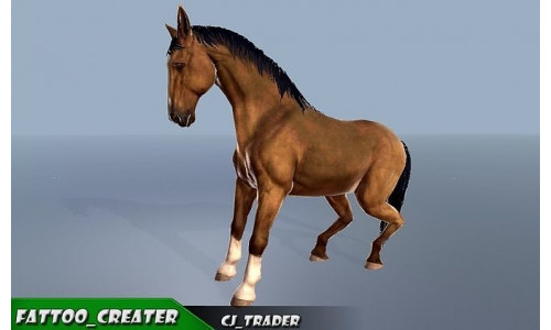 Horse Rigged-Animated 3D Model 3D model