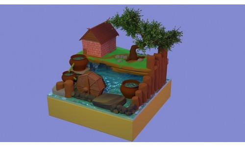 house Low-poly 3D model