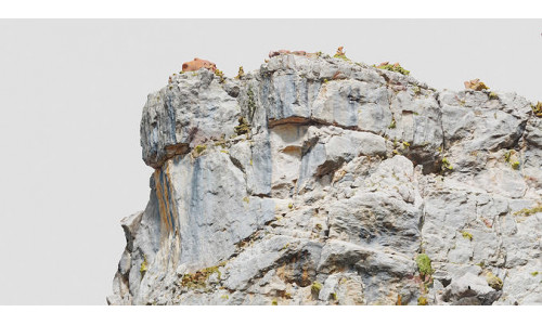 Huge Boulder Cliff Drone Scan PBR Low-poly 3D model