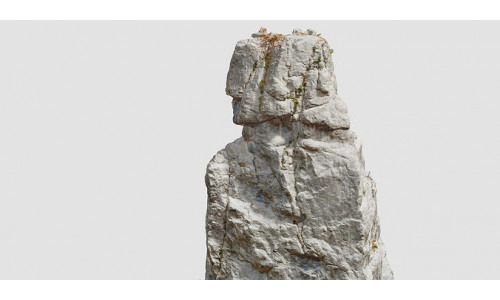Huge Boulder Pillar Cliff Drone Scan PBR Low-poly 3D model