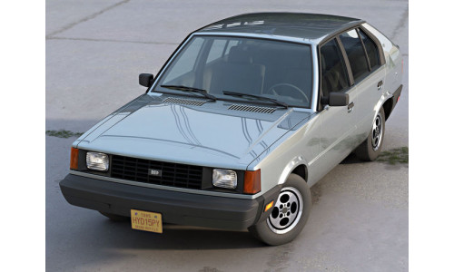 Hyundai Pony Canada 1985 3D model