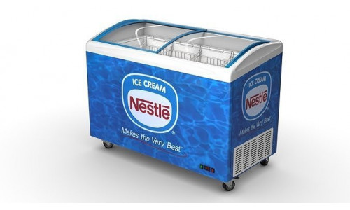 Ice cream Display Fridge 02 Low-poly 3D model