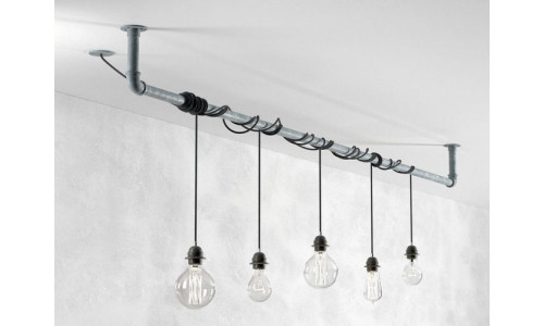 Industrial Hanging Light Bulbs 3D model