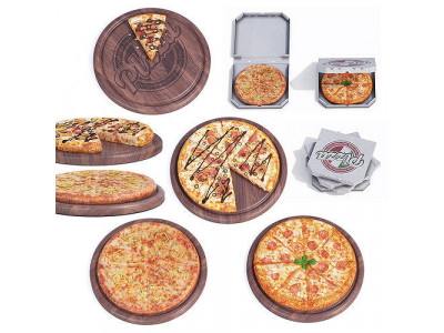 Italian Pizza Set 3D model