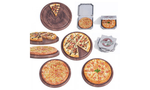Italian Pizza Set 3D model