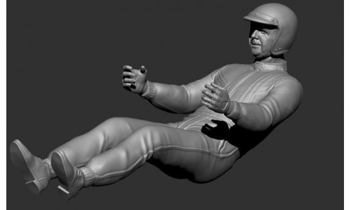 Jack Brabham Car Driver 3D print model