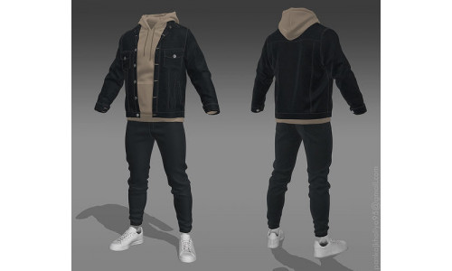 Jacket-Hoodie 3D model