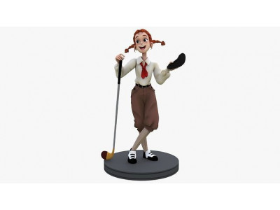 Judy Abbott Cartoon Figurine Character 3D Model 3D model