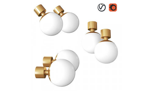 KAISHI Pawn Wall And Ceiling Lamp 3D model