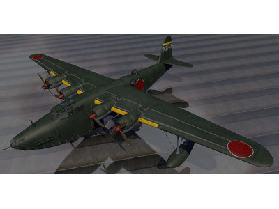 Kawanishi H8K2 Emily 3D model