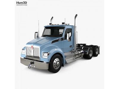 Kenworth T880 Day Cab Tractor Truck 2022 3D model