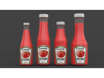 Ketchup Bottle Collection 3D model
