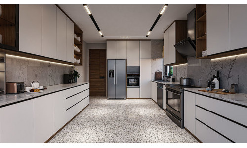 Kitchen Minimalist Design Blender - Fbx - Obj 3D model